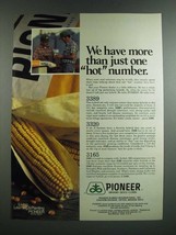 1986 Pioneer Brand Seed Corn Ad - 3389, 3320, 3165 - $18.49