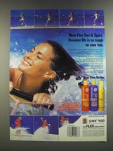 1986 Revlon Flex Sun & Sport Shampoo, Conditioner and Mousse Ad - $18.49