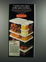1986 Rubbermaid Servin&#39; Saver Clear Storage Containers Ad - £14.90 GBP