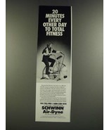 1986 Schwinn Air-Dyne Exercise Bike Ad - 20 Minutes Every Other Day - £14.78 GBP