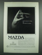 1919 General Electric Mazda Lamps Ad - The Mark of a Service - £14.78 GBP