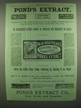 1886 Pond&#39;s Extract Ad - Every Drop Is Worth Its Weight in Gold - £14.53 GBP
