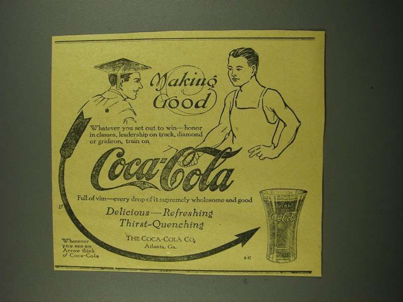 Primary image for 1915 Coca-Cola Soda Ad - Making Good