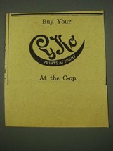1915 Cyko Paper Ad - Prints at Night - $18.49