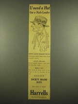 1915 Harrells Knox Light Weight Felt Hat Ad - U Need a Hat - $18.49