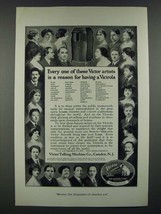 1919 Victor Victrola Ad - Alda, Bori, Calve, Cortot, Culp, Eames, Elman, Farrar - £14.54 GBP