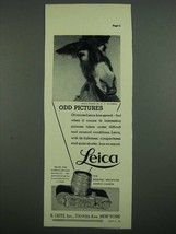 1937 Leica Camera Ad - Odd Pictures - £14.72 GBP