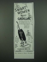1938 Clements Cadillac Vacuum Cleaner Ad - Smart Women Select - $18.49