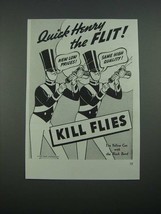 1938 Flit Bug Spray Ad - Kill Flies - £14.65 GBP