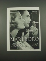 1938 Marlboro Cigarettes Ad - Ivory Tips Protect - $18.49