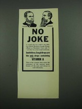 1938 Smith Bros. Cough Drops Ad - No Joke - £14.56 GBP