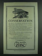 1919 New Jersey Zinc Ad - Conservation - $18.49