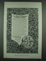 1919 Rock of Ages Memorials Ad - The Deeper Meaning - £14.50 GBP