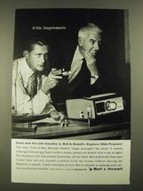 1959 Bell &amp; Howell Explorer Slide Projector Ad - Impresario - £14.65 GBP