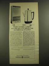 1965 General Electric Indicator Lamps Ad - Computer or Coffee Pot - $18.49