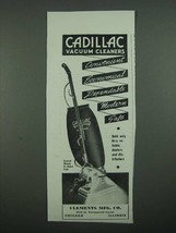 1938 Clements Cadillac Vacuum Cleaner Ad - Concenient Economical - $18.49