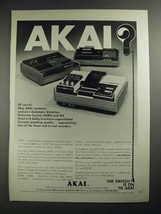 1972 Akai Stereo Cassette Recorders Ad - GXC-46D, GXC-65D and CS-35D - £14.46 GBP