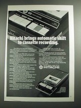 1973 Hitachi TRQ-340 Cassette Recorder Ad - Brings Automatic Shift - $18.49