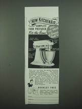 1938 KitchenAid Model K Mixer Ad - Complete Food Preparer - $18.49