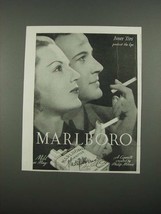 1938 Marlboro Cigarettes Ad - Tips Protect the Lips - £14.54 GBP