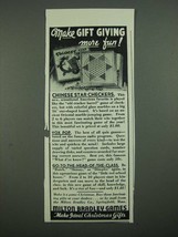 1938 Milton Bradley Game Ad - Chinese Checkers, Vox Pop - £14.48 GBP