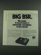 1975 BSR McDonald Turntables Ad - 2 Out of Every 3 - £14.26 GBP