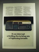 1977 Regency The Touch Scanner Ad - Interrupt a Thrilling Fire - £14.55 GBP