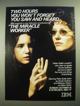 1979 IBM NBC-TV Ad - The Miracle Worker - Patty Duke Astin, Melissa Gilbert - £14.73 GBP