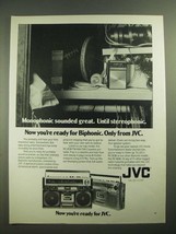 1979 JVC RC-838 and RC-828 Portable Stereos Ad - £14.78 GBP