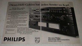 1979 Philips Ad - in German - Digital Tuner 180, Pre Amplifier 280 - $18.49