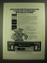 1979 Panasonic CQ 8610 Car Stereo Ad - in German - $18.49