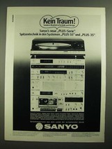 1979 Sanyo Plus Series Stereo Components Ad - in German - £14.53 GBP
