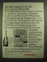 1979 Toshiba Series 15 Stereo Ad - in German - $18.49