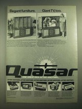 1980 Quasar Television Ad - Elegant Furniture, Giant TV Too - £14.76 GBP
