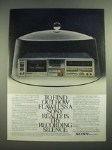 1981 Sony TC-FX6C Cassette Deck Ad - Find Out How Flawless - £14.53 GBP
