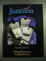 1982 Jantzen North Country Sweaters Ad - Nobody Knows Bodies Better - £14.44 GBP