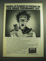 1982 Maxell XL II-S Tapes Ad - Even Higher Performance Tape - £14.62 GBP