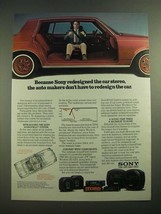 1982 Sony Car Stereo XM-120 Amplifier, XS-L20 Super Woofers Ad - £14.74 GBP