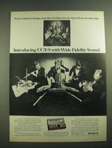 1982 Sony UCX-S Cassette Tape Ad - Change Your Idea - $18.49