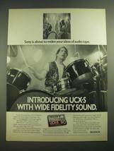 1982 Sony UCX-S Cassette Tape Ad - Widen Your Ideas - £14.53 GBP