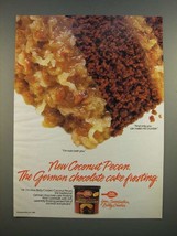 1986 Betty Crocker Coconut Pecan Frosting Ad - German Chocolate Cake - £14.69 GBP