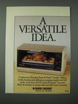 1986 Black & Decker Toast-R-Oven Broiler Ad - A Versatile Idea - $18.49