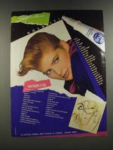 1986 Clairol Final Net Hair Spray Ad - Style It Hold It! - £14.50 GBP