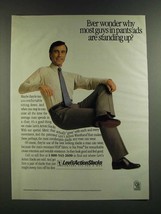 1986 Levi's Action Slacks Ad - Why Most Guys in Pants Ads Are Standing Up - $18.49