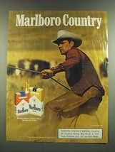 1986 Marlboro Cigarettes Ad - Cowboy Marlboro Man - £14.50 GBP