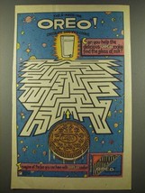 1986 Nabsco Oreo Cookies Ad - The A-Maze-Ing Oreo! - $18.49