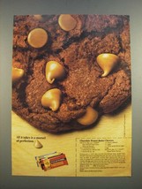 1986 Nestle Peanut Butter Morsels Ad - Chocolate Peanut Butter Chewies recipe - $18.49