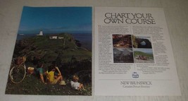 1986 New Brunswick Canada Ad - Chart Your Own Course - £14.78 GBP