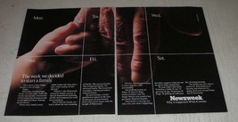 1986 Newsweek Magazine Ad - The Week We Decided to Start a Family - £14.73 GBP