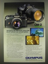 1986 Olympus OM-2 Spot/Program Camera Ad - Doesn&#39;t Outmode Your System - £14.46 GBP